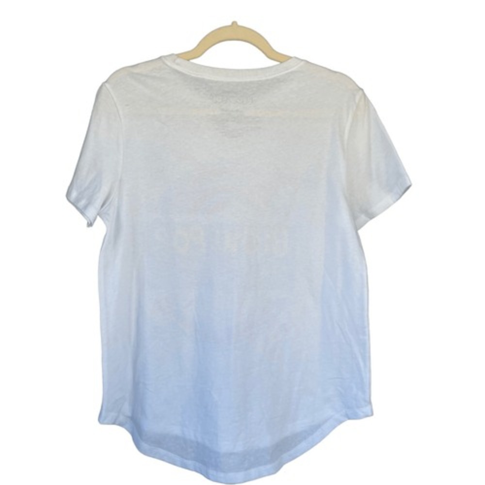 T7 Charms Blow Pop Bubble‎ Gum Filled Pop Graphic Tee White Womens Size L - Picture 5 of 5
